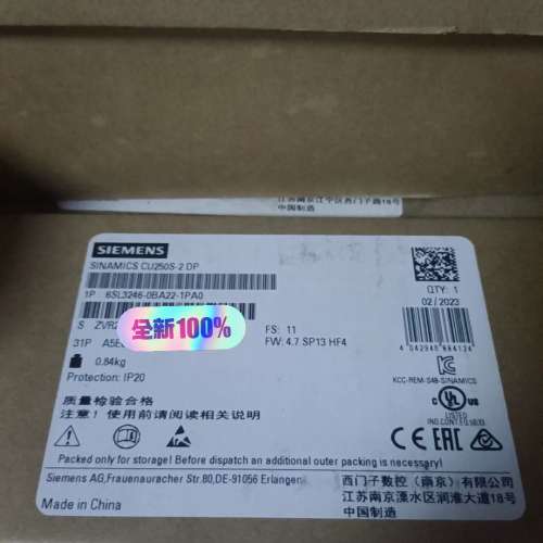 6SL3246-0BA22-1PA0控制单元，