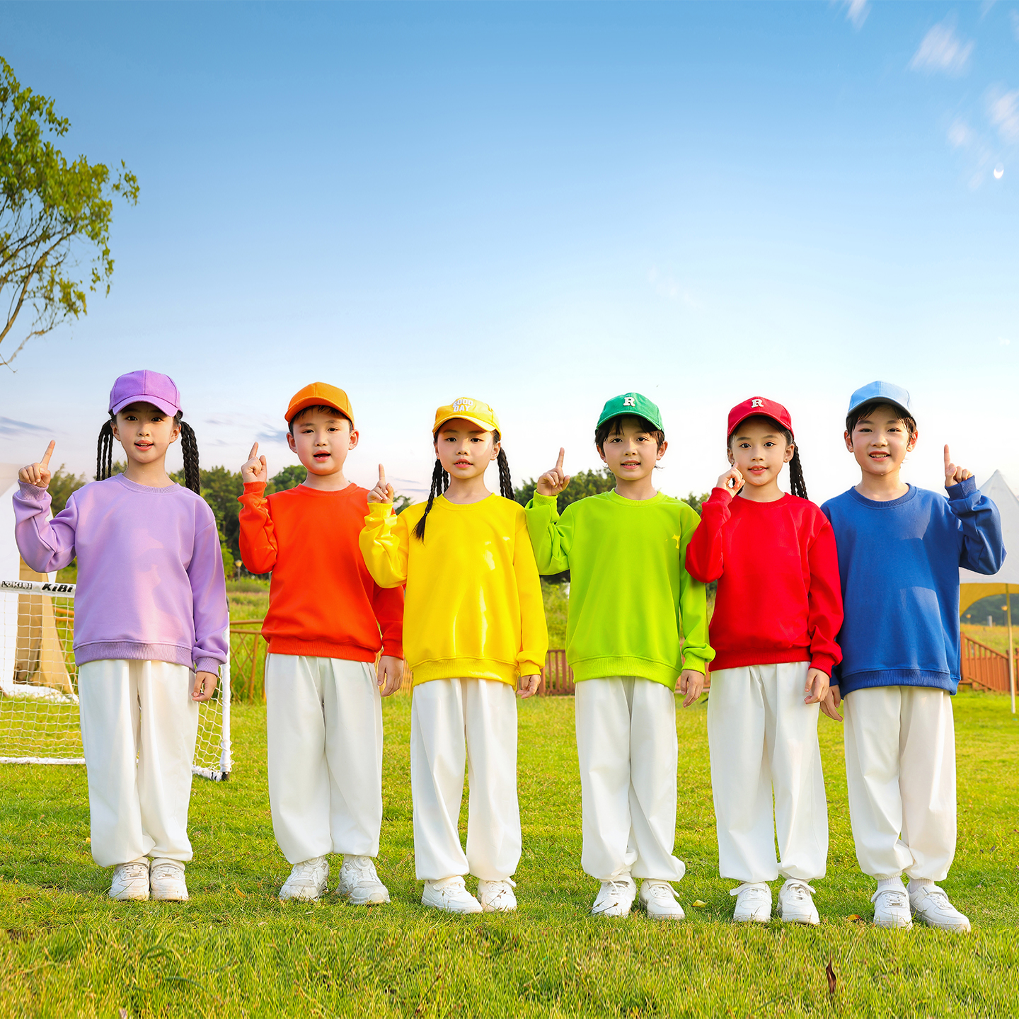 小学生运动会开幕式服装儿童啦啦队演出服幼儿园班服体操比赛团体