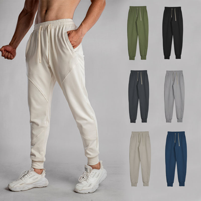 Autumn elastic sport tapered pants for men jogger bottoms