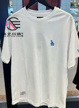 New Era纽亦华专柜正品2025新款男女字母LA刺绣潮短袖T恤14529270