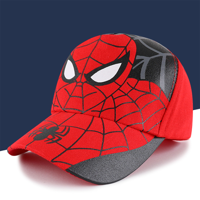 鸭舌帽男童卡通蜘蛛侠春夏薄新款