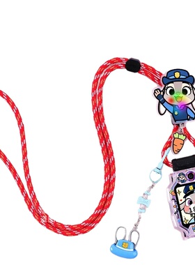 疯狂动物城适用小天才电话手表表带Z6A挂绳Z7挂脖套Z9/Z8保护壳