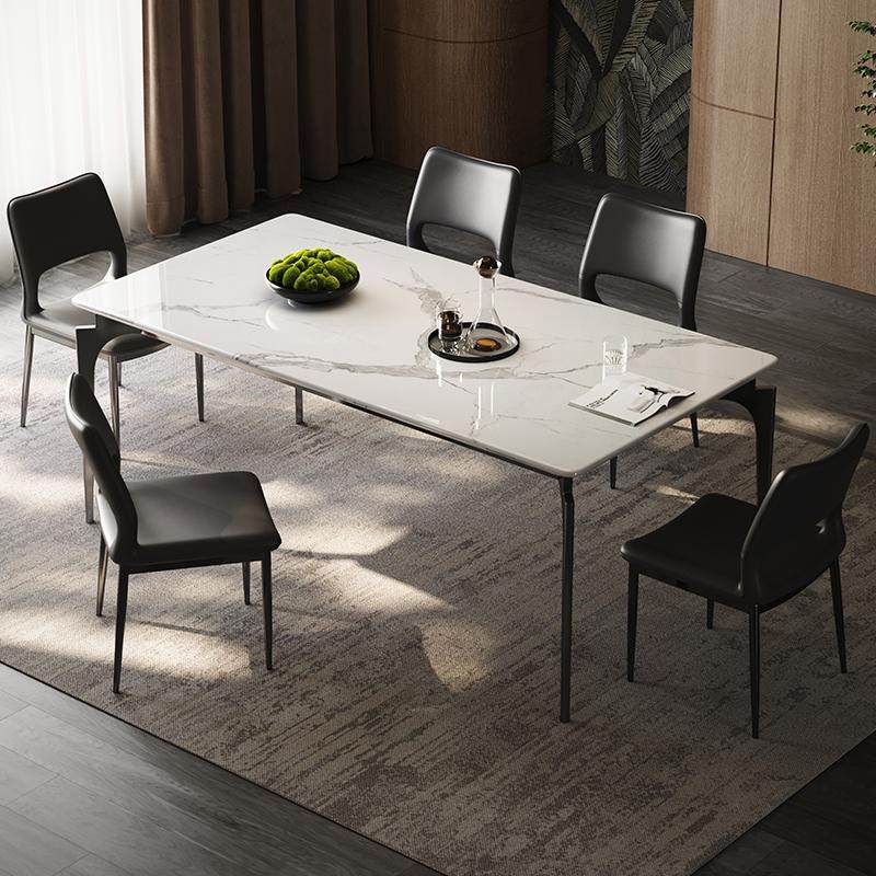 意式天然大理石现代简约超晶石长方形餐桌轻奢高端吃饭桌子餐桌椅,住宅家具,大理石餐桌,淘宝优惠券,粉丝福利购,淘宝优惠卷