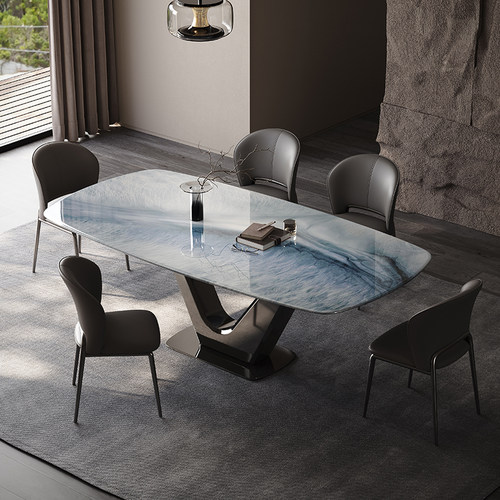 超晶石餐桌椅餐桌椅组合家用