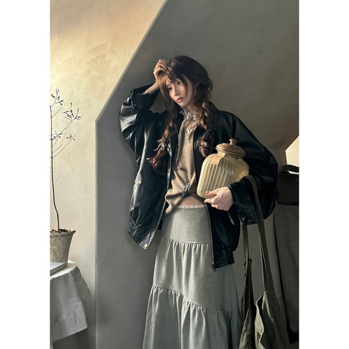 JMWOMEN 10/29 10:00am 柔润旧迹哑光皮男女可穿PU皮衣外套