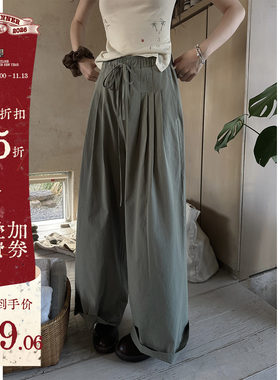 工装感直筒宽松裤休闲慵懒风