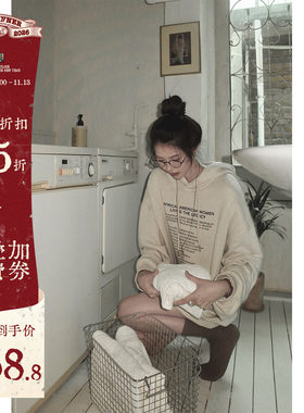 复古老钱风卫衣中性男女同款