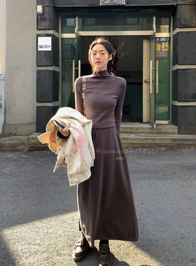 JMWOMEN坑条设计针织套装