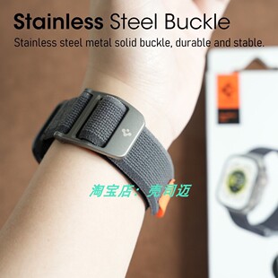 46mm 运动尼龙49 Spigen野径S10表带适用于苹果手表iWatch ultra2