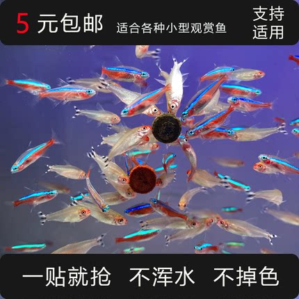 贴片饲料小型鱼灯科鱼孔雀鱼迷你鹦鹉鱼食贴片