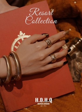 H.D.H.Q【Resort Collocation】度假系列-熔岩系列圣心熔岩戒指