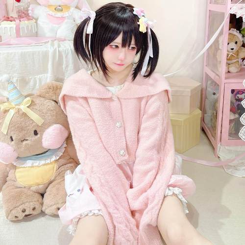 可爱软糯毛衣开衫lolita