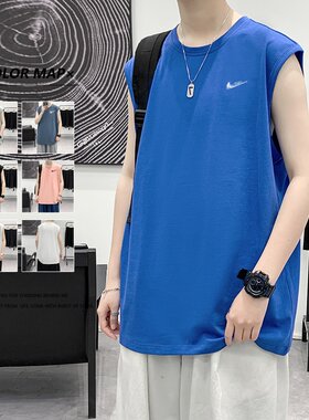 耐克顿夏季男生潮牌ins纯棉背心