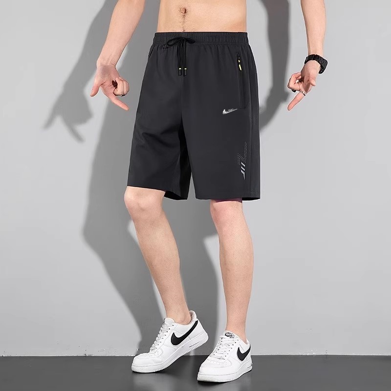 耐克顿短裤男士夏季薄款冰丝速干凉感五分裤宽松透气大码休闲裤子