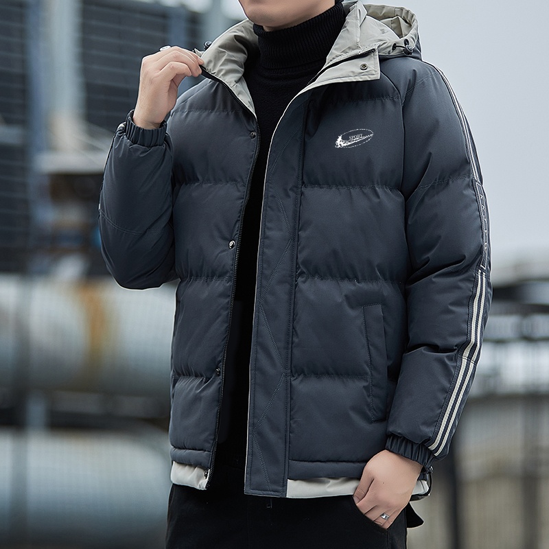 耐克顿男士连帽羽绒棉服2025新款加厚保暖休闲棉衣青年防风外套潮