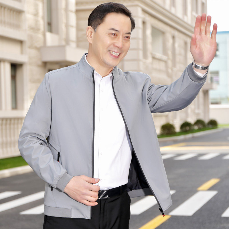 1941/爸爸立领外套男中老年男装服装上父亲装上衣,男装夹克,星座1216（原钱塘722）