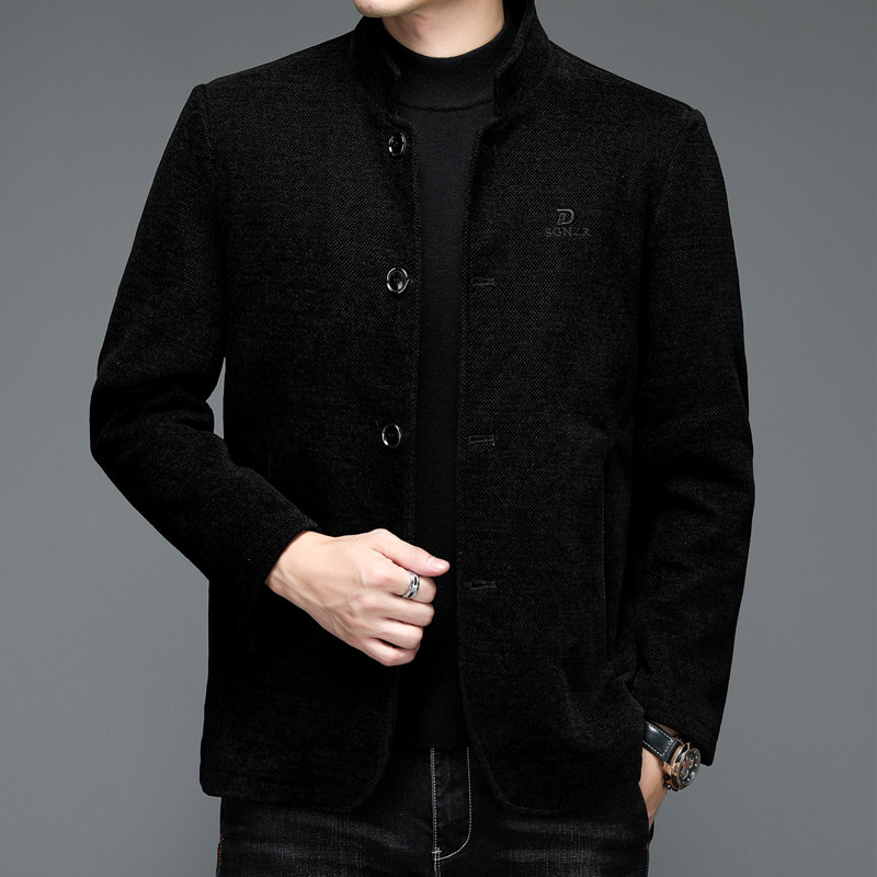 2128/P100中老年夹克老人加厚保暖雪尼尔袄爸爸外套男装,男装棉衣,星座1216（原钱塘722）