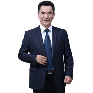 890长期有货！爸爸正装穿衣服两扣西服套装爷爷老人西装西裤男图片