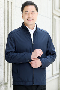 爆版大货主推！2802/P75中老年男士夹克衫老人翻领外套休闲商务装图片