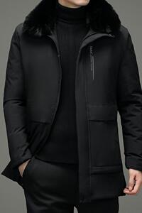 主推版2189/P100商务棉服中老年爸爸棉袄中年男装保暖外套图片