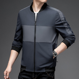 2217/商务休闲服装中年夹克男爸爸秋装新款父亲薄款夹克外套，男装夹克，星座1216（原钱塘722）