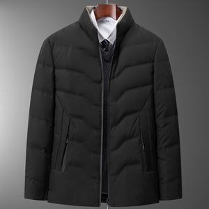 92002/商务休闲羽绒服男装中青年爸爸羽绒衣外套图片