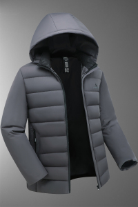 6809/P85中老年爸爸服男父亲冬季衣冬装可脱帽子服图片