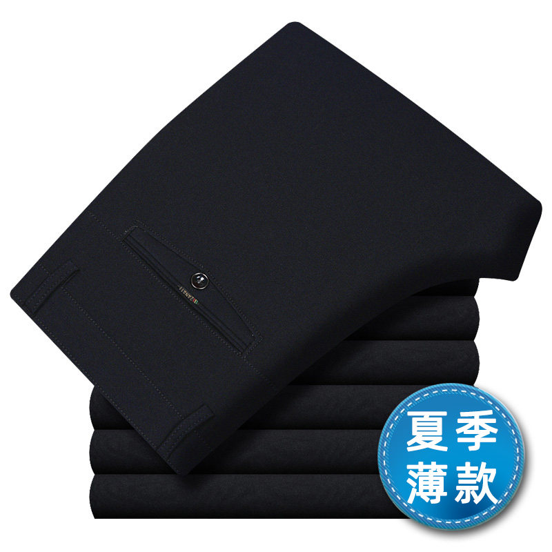 爆版大货!807/ 夏季薄款休闲西裤男商务男士西裤中老年直筒裤图片