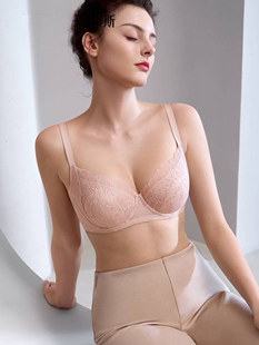 24秋伊维斯女舒适内衣薄款防凸点大兔耳朵杯大胸显小文胸10841093