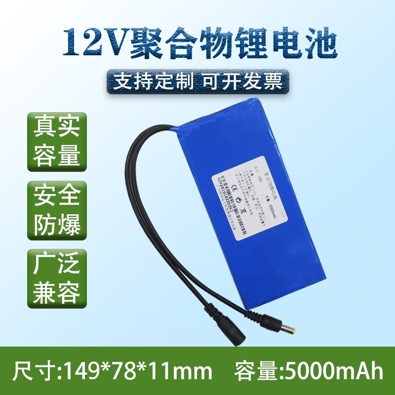 12V聚合物锂电池组绿嘉源超薄