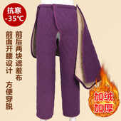 卧床病号衣服 瘫痪大小便失禁病人加厚开裆棉裤 冬季 德绒老人开裆裤
