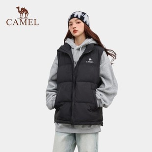 骆驼羽绒服马甲男款秋冬季坎肩背心棉衣外套2025新款棉服女款棉衣