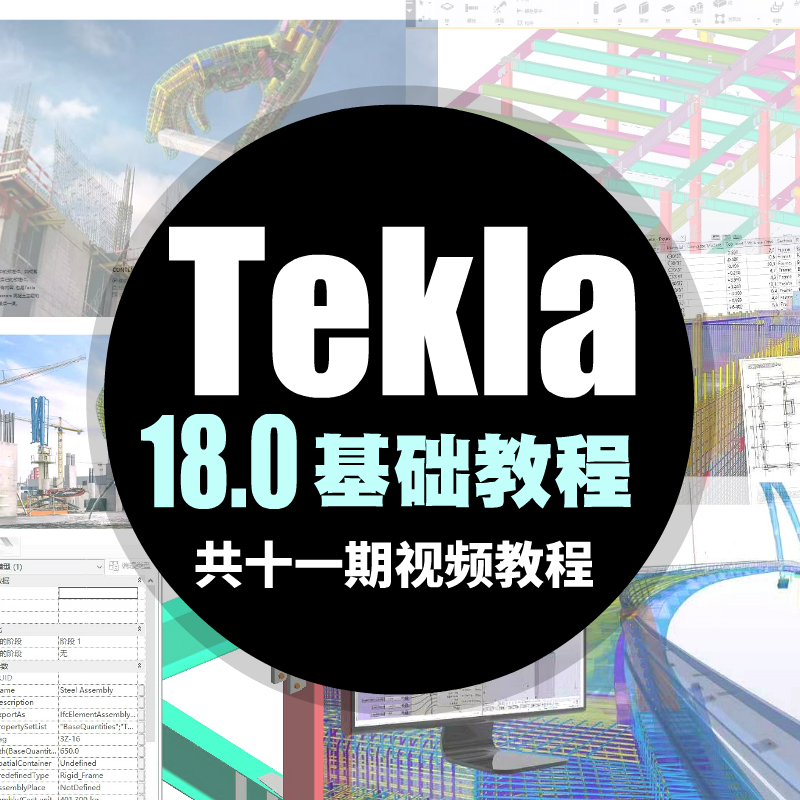 tekla18.0视频教程经典11讲基础入门xsteel tekla structures基础
