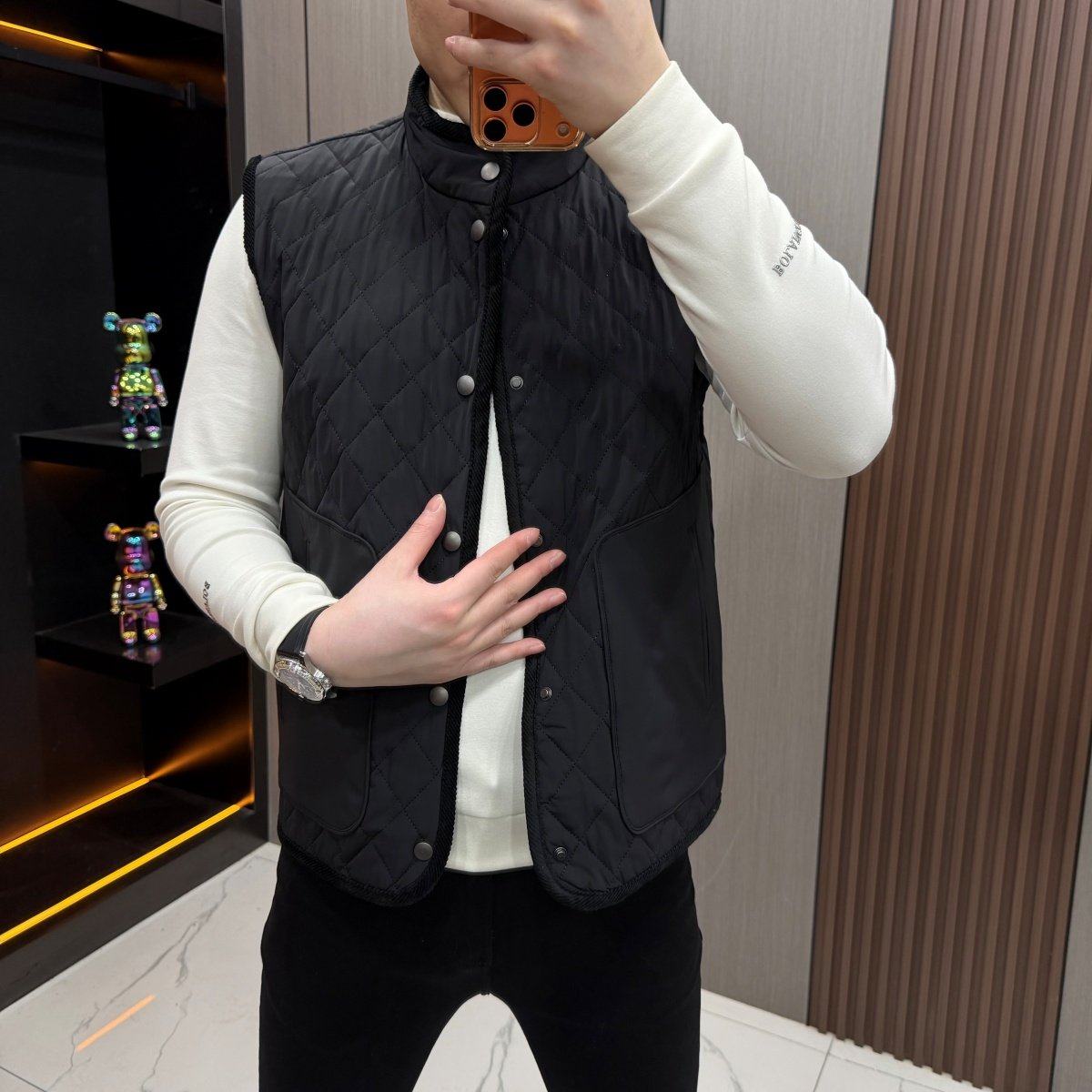 2026年春季新款男士加棉马甲高品质欧货轻奢时尚百搭潮流个性百搭,男装,常规马甲,淘宝优惠券,粉丝福利购,淘宝优惠卷
