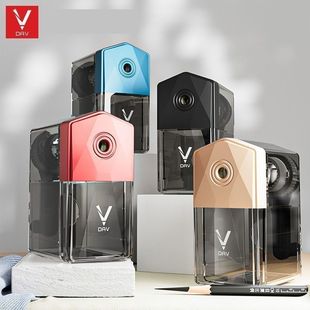大V削笔器素描V5V6卷笔刀美术生美考用长笔芯绘画小V速写削笔器