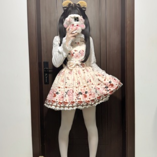 原创甜美公主裙Lolita吊带连衣裙洛丽塔少女可爱JSK日常百搭套装