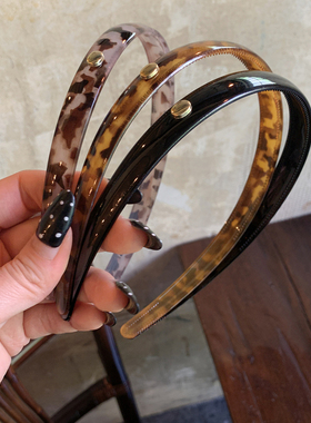 防滑不掉 法式小众细边醋酸发箍女款高级感洋气时尚日常外戴头箍