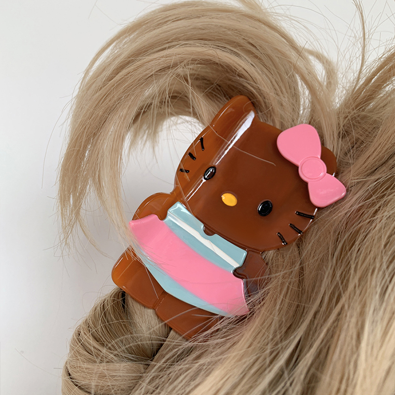 chicaddblack卡通Kitty抓夹