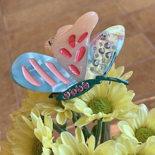 炫彩蝴蝶抓夹chicaddblack