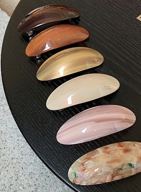 质感好好 France半扎发发夹高级感 后脑勺一字夹弹簧夹ins发卡