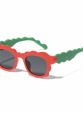 欧美小众波浪形sunglasses太阳镜个性前卫嘻哈搞怪墨镜街拍出游行