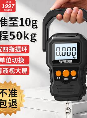 手提秤凯丰电子秤精准家用新款小型弹簧称重器高精度公斤充电克称
