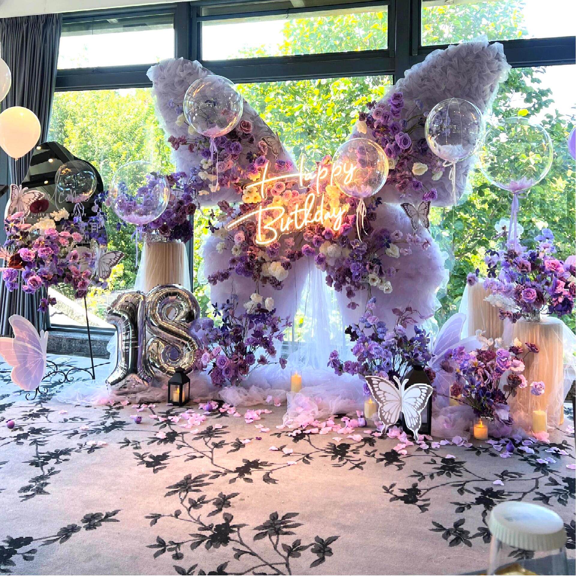 酒店求婚布置户外开业生日派对上海苏州杭州宝宝宴气球装饰布置