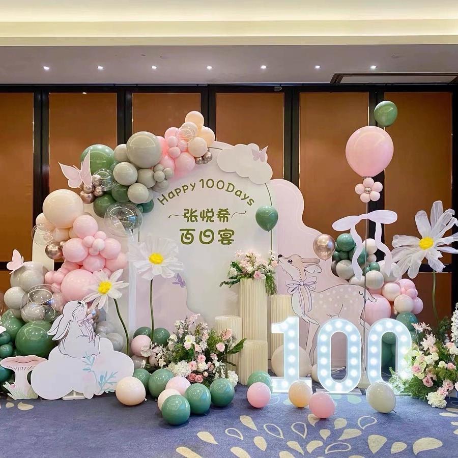 上海求婚生日结婚上门布置10岁生日派对气球一周岁礼百日宴策划