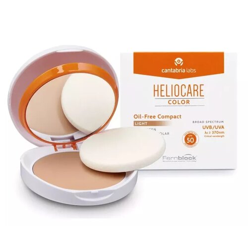 预 HELIOCARE荷丽可润色防晒粉饼LIGHT浅色 UVAUVB 10g
