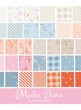 美国进口棉布手工拼布MODA Make time 布卷