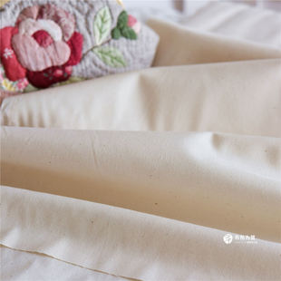 8码 日本进口手工拼布COSMO素布米白带棉籽压线胚布 娃娃皮肤布1