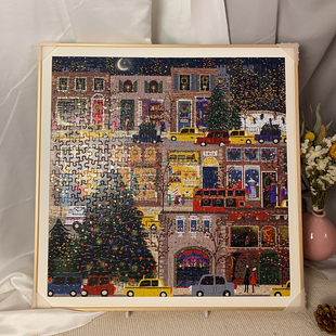 500片1000片铝合金相框正方形卡纸画框简约galison拼图框挂墙框