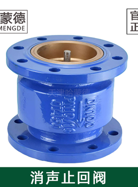 哈蒙德HC41X-16法兰消声止回阀音立卧式单向阀DN40 50 65 80 100