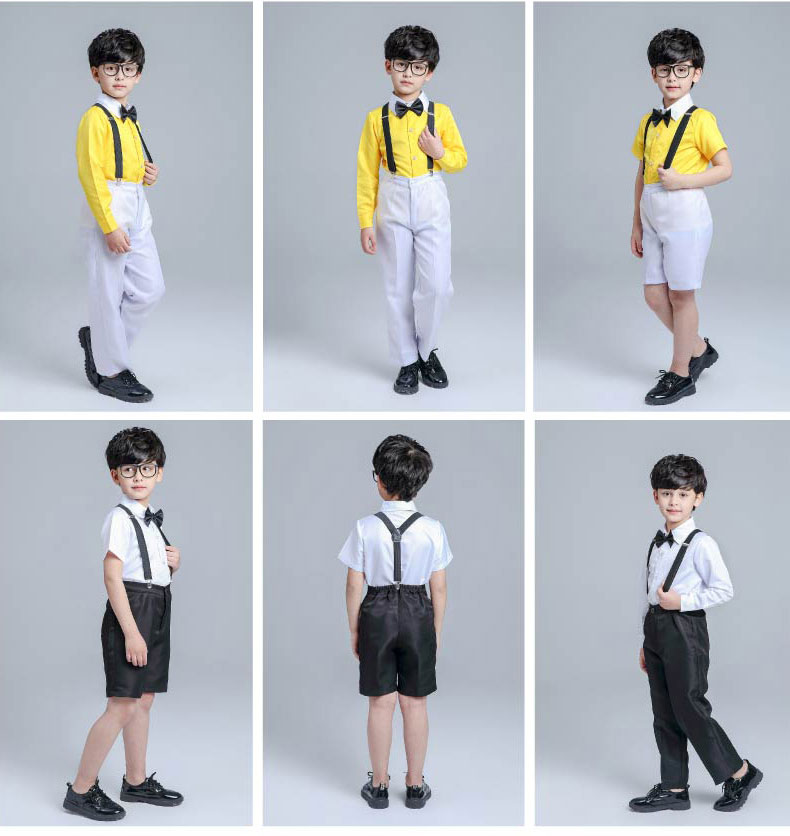 六一背带裤主持人小学生演出服